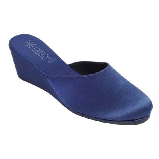 Pantofola Beatrice Amarilli Raso Blu