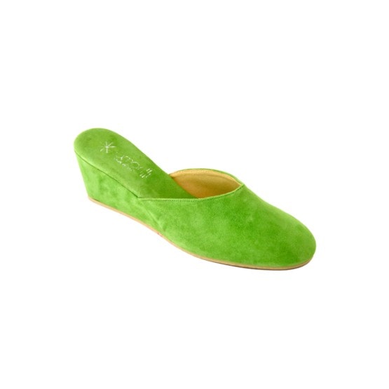Pantofola da Donna Amarilli Beatrice Camoscino verde