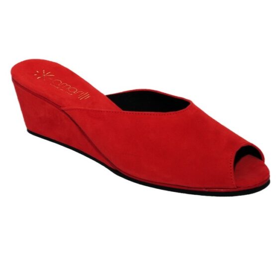 Pantofola da Donna Amarilli Claudia Camoscino rosso