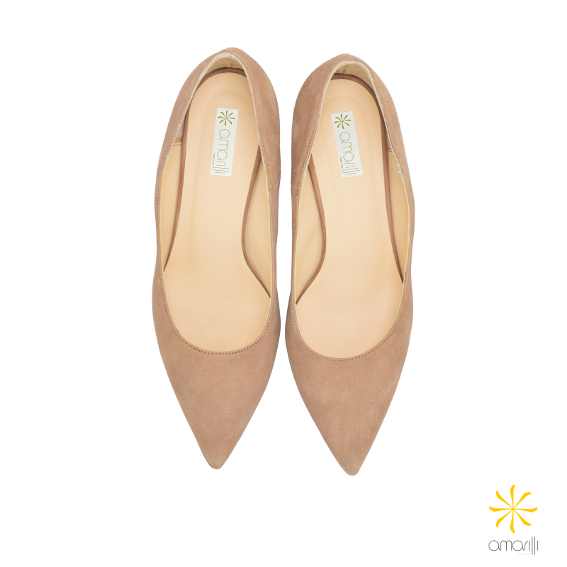 Amarilli scarpe da donna e da sposa dalia pelle camoscino