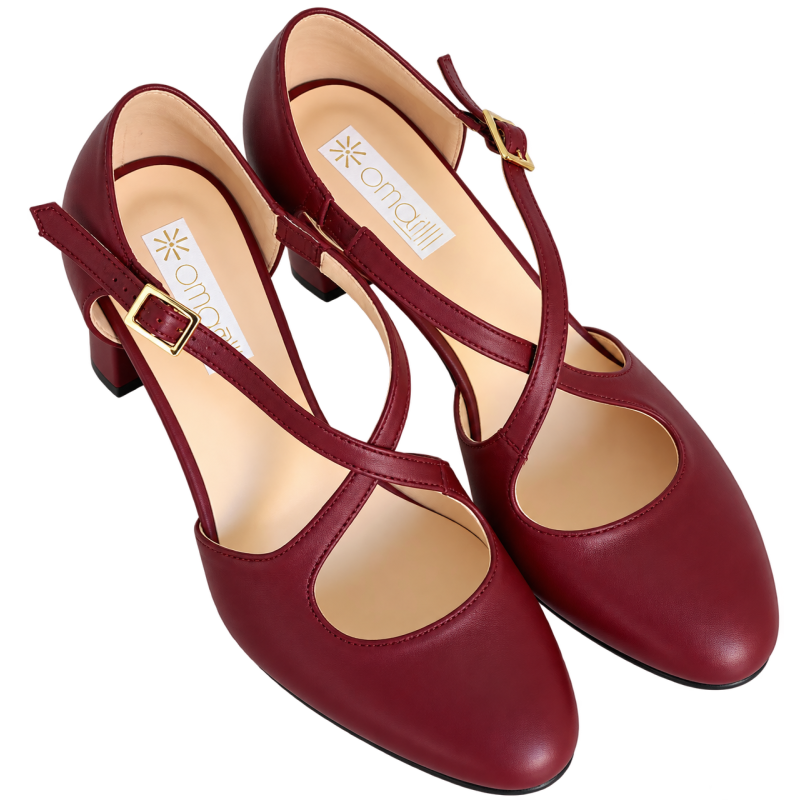 Amarilli scarpe da donna e da sposa corallo pelle nappa
