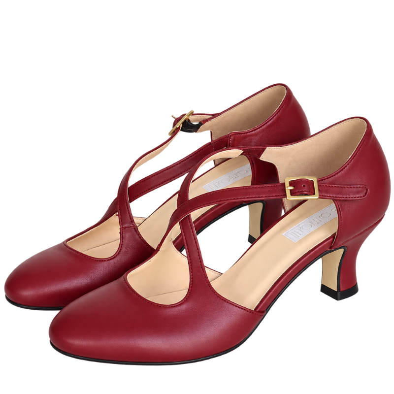 Amarilli scarpe da donna e da sposa corallo pelle nappa